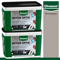 Ultrament Beton Optik 8 kg Pulverspachtel Mittelgrau