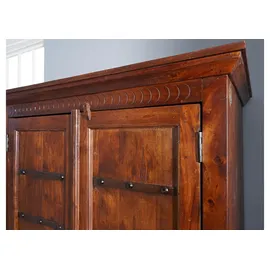 Massivmoebel24 Kleiderschrank Oxford 108 x 180 x 64 cm Braun