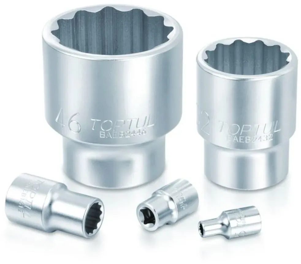 Llave de vaso de 12 caras 3/8" TOPTUL 22 mm 12 caras