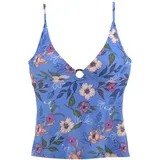 s.Oliver Tankini-Top Damen blau-bedruckt Gr.36 Cup C/D
