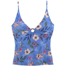 s.Oliver Tankini-Top Damen blau-bedruckt Gr.36 Cup C/D