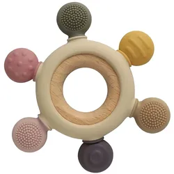 Beißring aus Silikon BPA-frei Baby Spielzeug Ruder Greifling 1 St