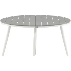 VCM ebuy24 Break Esstisch Ø120cm Weiß Grau