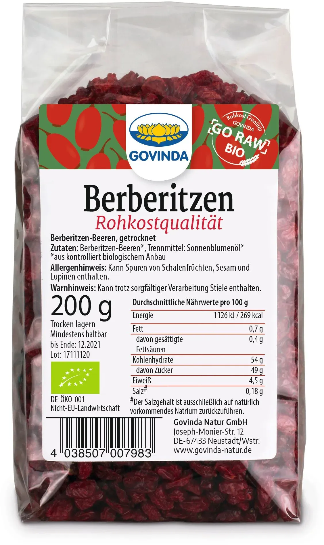 Govinda Bio Berberitzen