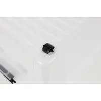 Buri 14x Scharnierbox 52L 60x40x35cm Transparent Deckel Aufbewahrung Spielzeugkiste