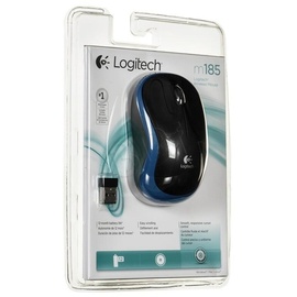 Logitech M185 Wireless Maus Blau 910-002236 Logitech schwarz/blau