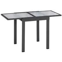 Merxx Balkonausziehtisch 65 x 65 x 75 cm Schwarz/Grau