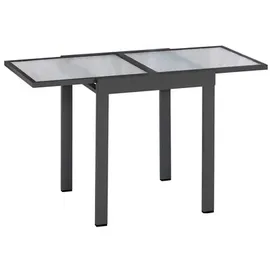 Merxx Balkonausziehtisch 65 x 65 x 75 cm Schwarz/Grau