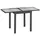 Merxx Balkonausziehtisch 65 x 65 x 75 cm Schwarz/Grau