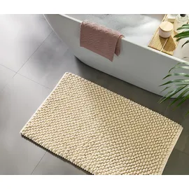 benuta nest Badematte Lynn Ivory 60 x 100 cm
