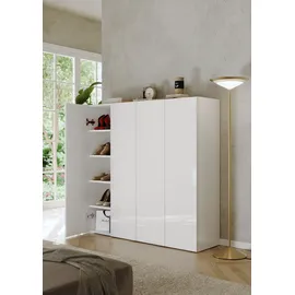 OTTO home SMILE 124 x 114 x 35 cm weiß hochglanz / weiß