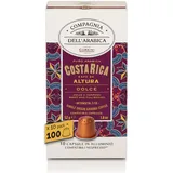 Caffè Corsini - Costa Rica 100 Kompatible Nespresso-Kapseln, 100% Arabica Kaffee, Intensität 7/13, 10 Boxen mit 10 Kapseln, 520g