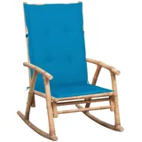 vidaXL Schaukelstuhl Gartenstuhl 55 x 50 x 105 cm blau 1 St.