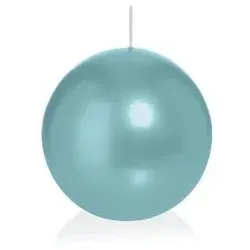 Wiedemann Kerzen Kugelkerzen Türkis Ø 60 mm, 16 Stück, Kerzen in RAL Kerzengüte Qualität