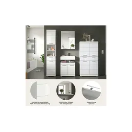 Möbel Kraft Badmöbel-Set Schloonsee 186 x 191 cm Weiß