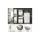 Möbel Kraft Badmöbel-Set Schloonsee 186 x 191 cm Weiß