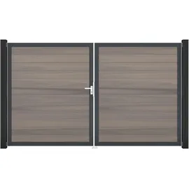 GROJA Gartentor 300 x 180 cm Grau/Orange
