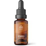 edubily nutrition® Vitamin D3 Tropfen ohne Vitamin K 20 ml - Cholecalciferol in MCT-Öl - Vegetarisch - Vitamin D trägt zu einer normalen Funktion des Immunsystems, der Knochen & Muskeln bei (20 ml)