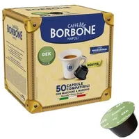 CAFFÈ BORBONE DOLCE RE - MISCELA DEK - Box 50 DOLCE GUSTO KOMPATIBLE KAPSELN