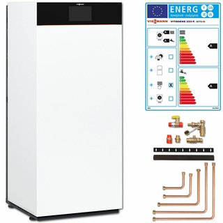 Viessmann Vitodens Pak 333-F Gas Brennwert B3TG 25kW B3TF010 Anbausatz seitlich