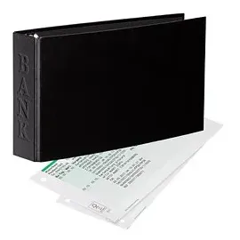 Veloflex VELOCOLOR® Classic Bankringbuch 2-Ringe schwarz 4,5 cm DIN A6 quer, 1 St.