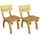 vidaXL Gartenstuhl 50 x 50 x 86 cm braun 2 St.