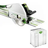 FESTOOL TAUCHSÄGE TS 75 EBQ-PLUS-FS 230V im neuen T-LOC Systainer mit Führungsschiene FS1400