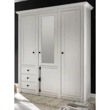 furn.design Drehtürenschrank Hooge 147 x 206 x 0 cm Weiß