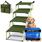 Hundetreppe Auto Klappbar  Hundetreppe Große Hunde  Antirutsch Kunstrasen Ein...