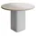 design möbel Beistelltisch CUBO Ø100 cm Metalltisch Wohnzimmertisch WEIß/CASCHMERE