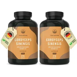 Cordyceps Sinensis Kapseln - 40% Polysaccharide, Made in DE 2x270 St
