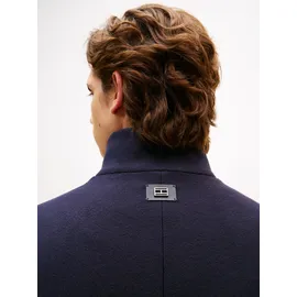 Tommy Hilfiger Wollmantel TOMMY HILFIGER "DC WOOL STAND COLLAR", Herren, Gr. XXL, desert sky, Web, Obermaterial: 75% Wolle, 25% Polyamid, unifarben, regular fit normal, Rundhals, eingesetzt gerader Abschluss, Mäntel, Regular fit