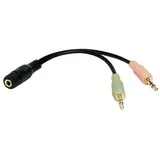 Logilink Audiokabel CA0020 3,5mm Klinken-Stecker / 3,5mm Klinken-Buchse 0,15m (CA0020)