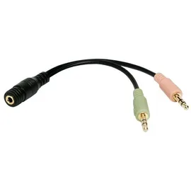Logilink Audiokabel CA0020 3,5mm Klinken-Stecker / 3,5mm Klinken-Buchse 0,15m (CA0020)