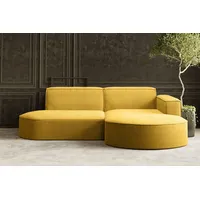 Kaiser Möbel Ecksofa Designer MODENA STUDIO L stoff Poso und Neve gelb