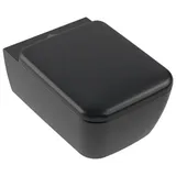 Villeroy & Boch Skyla Wand-WC mit WC-Sitz Pure Black CeramicPlus
