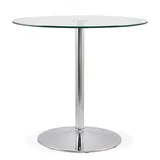 KADIMA DESIGN Esstisch Rund Glas | Glastisch für 3-4 Personen | Gr.: onesize