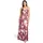 Vera Mont Abendkleid V-Ausschnitt Dunkelrot/Pink 34