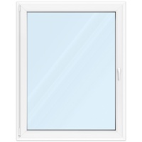 Fenster 110x140 cm, Kunststoff Profil aluplast IDEAL® 4000, Weiß, 1100x1400 mm, einteilig festverglast, 2-fach Verglasung, individuell konfigurieren