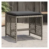 vidaXL Gartenhocker mit Kissen 41 x 41 x 36 cm grau 4 St.