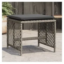 vidaXL Gartenhocker mit Kissen 41 x 41 x 36 cm grau 4 St.
