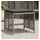 vidaXL Gartenhocker mit Kissen 41 x 41 x 36 cm grau 4 St.