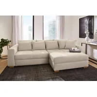 Jockenhöfer Ecksofa Kampen Stoff Beige