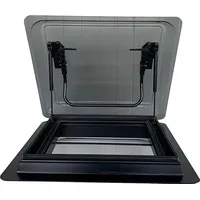 SwissOutdoor Skylight XL Dachfenster 700x500 mm – Premium Ausstellfenster für Wohnmobil, Camper & Wohnwagen – Doppel-Acrylglas, Rollo & Insektenschutz, Alurahmen, 100 % wasserdicht