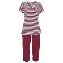 H.I.S. Capri-Pyjama Damen rot 36/38