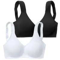 PETITE FLEUR Soft-BH Damen schwarz+weiß Gr.95B