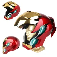 Iron-Man MK 50 1:1 tragbarer Helm – Stimme, Touch, RC mit LED-Augen, realistische Soundeffekte, bewegliche Rücken- und Ohrpaneele, perfekt für Cosplay und Sammelfiguren für Erwachsene und Jugendliche