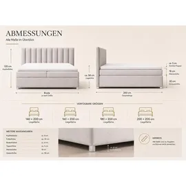 Best For Home Trinity K-10 160 x 200 cm H3 Creme