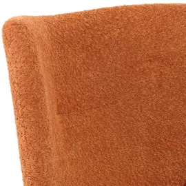 Mendler Lounge-Sessel HWC-N65 Chenille 75 x 99 x 75 cm Terracotta drehbar