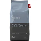 Melitta MONDO BLU Café Crème Kaffeebohnen, Arabica- und Robustabohnen kräftig, 1,0 kg
